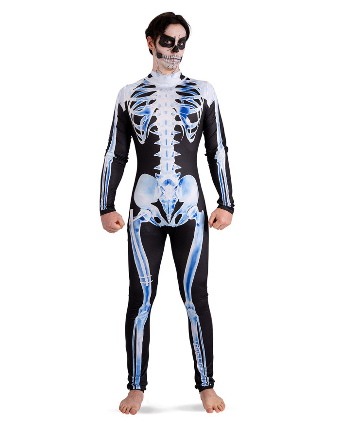 Carnival Toys – Αποκριάτικη Στολή, Ολόσωμη Φόρμα Σκελετός Με Διπλή Εκτύπωση Μπρος Πίσω 82185
