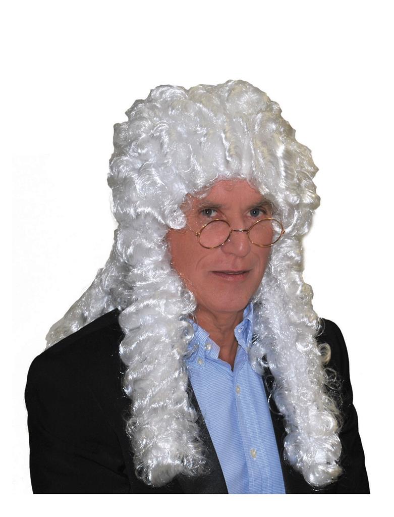 Funny Fashion - Περούκα Δικαστή / Εποχής Λευκή 57527