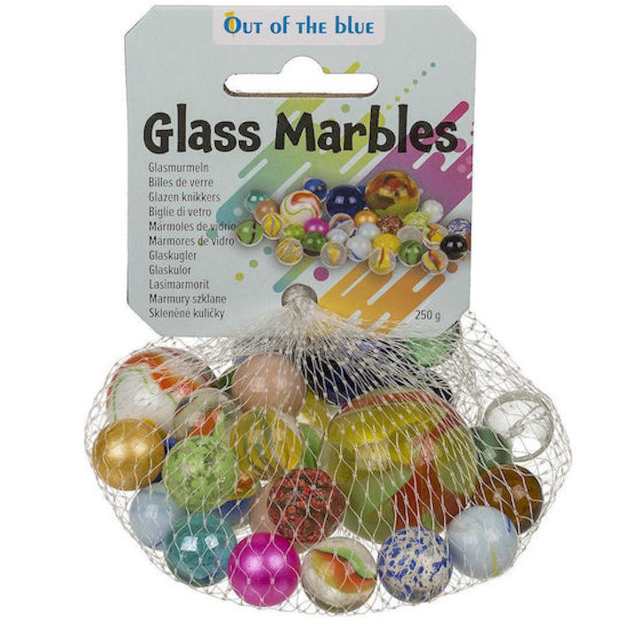 ArteLibre - Μπίλιες - Βόλοι Blue Gifts γυάλινες χρωματιστές διάφορα μεγέθη 250gr.47356 ArteLibre - Μπίλιες - Βόλοι Blue Gifts γυάλινες χρωματιστές διάφορα μεγέθη 250gr.47356