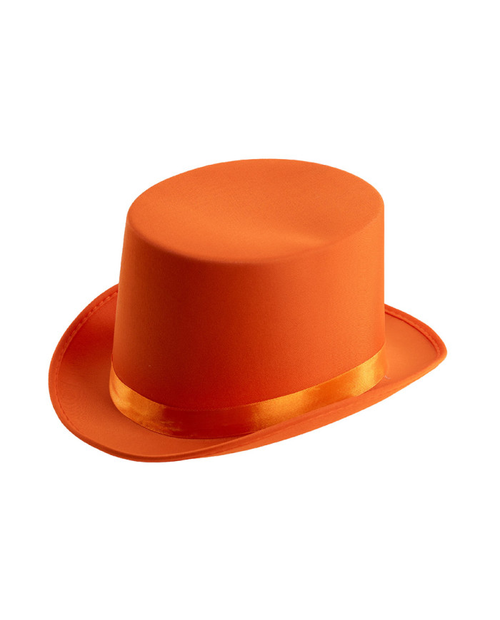 Carnival Toys - Καπέλο Ημίψηλο Σατέν Πορτοκαλί Fluo 03671