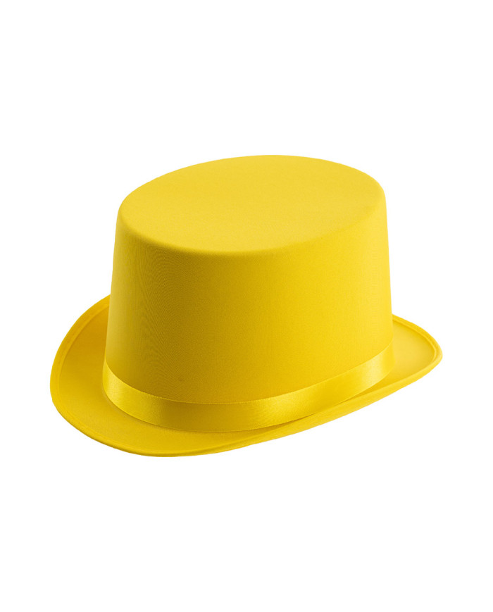 Carnival Toys - Καπέλο Ημίψηλο Σατέν Κίτρινο Fluo 03673