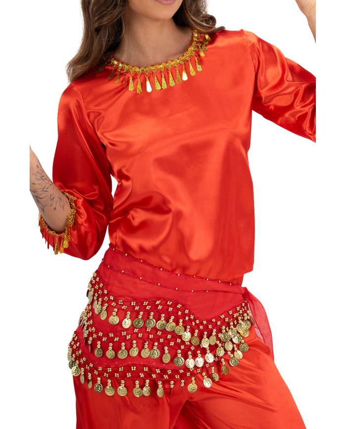 Carnival Toys - Παρεό Oriental Με Φλουριά Κόκκινο 3486