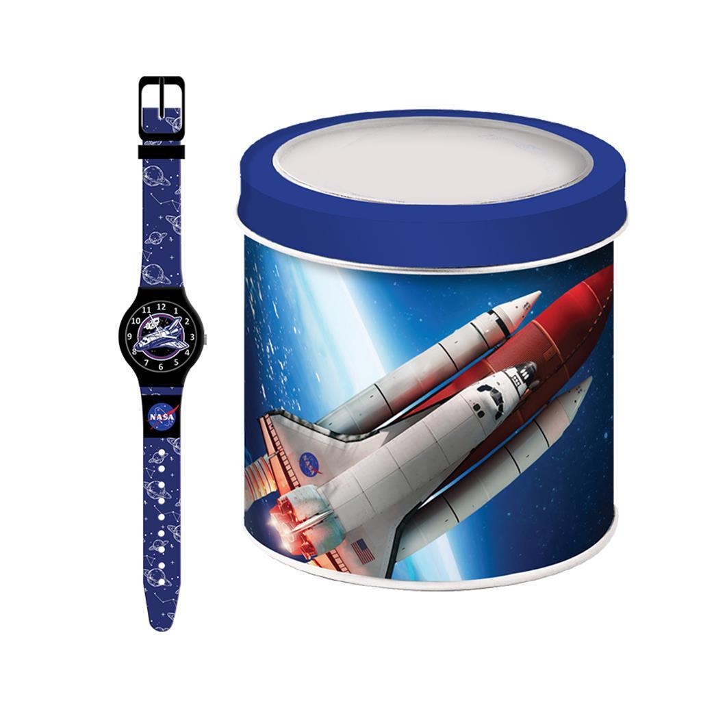 Diakakis - Ρολόι Χειρός Αναλογικό Σε Μεταλλικό Κουτί, Nasa 486017