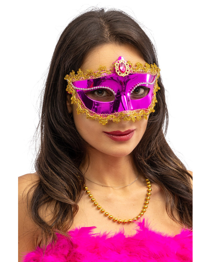 Carnival Toys - Μάσκα Ματιών Μωβ Με Διακοσμητική Πέτρα 00133