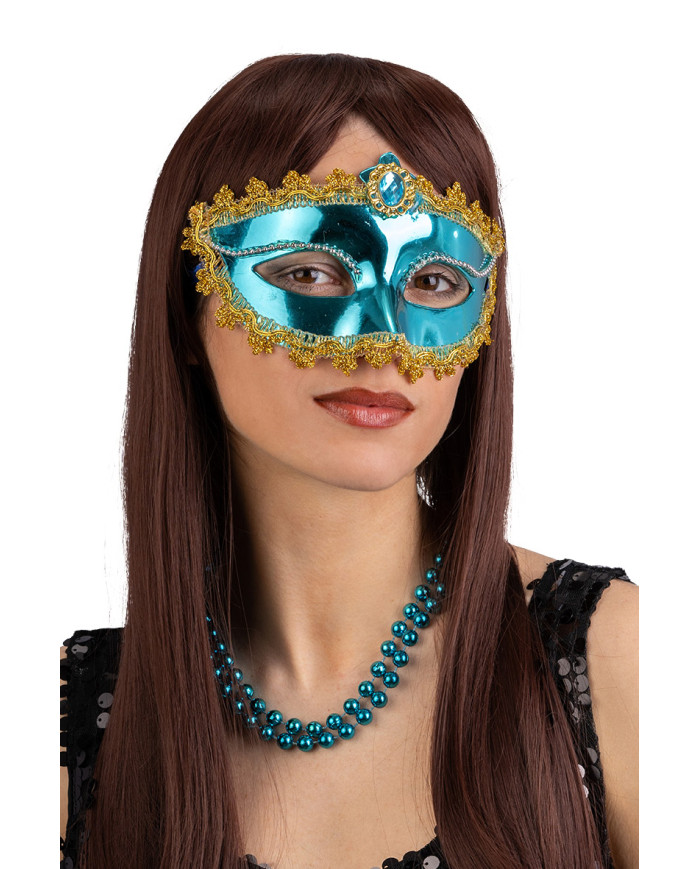 Carnival Toys - Μάσκα Ματιών Γαλάζια Με Διακοσμητική Πέτρα 00134