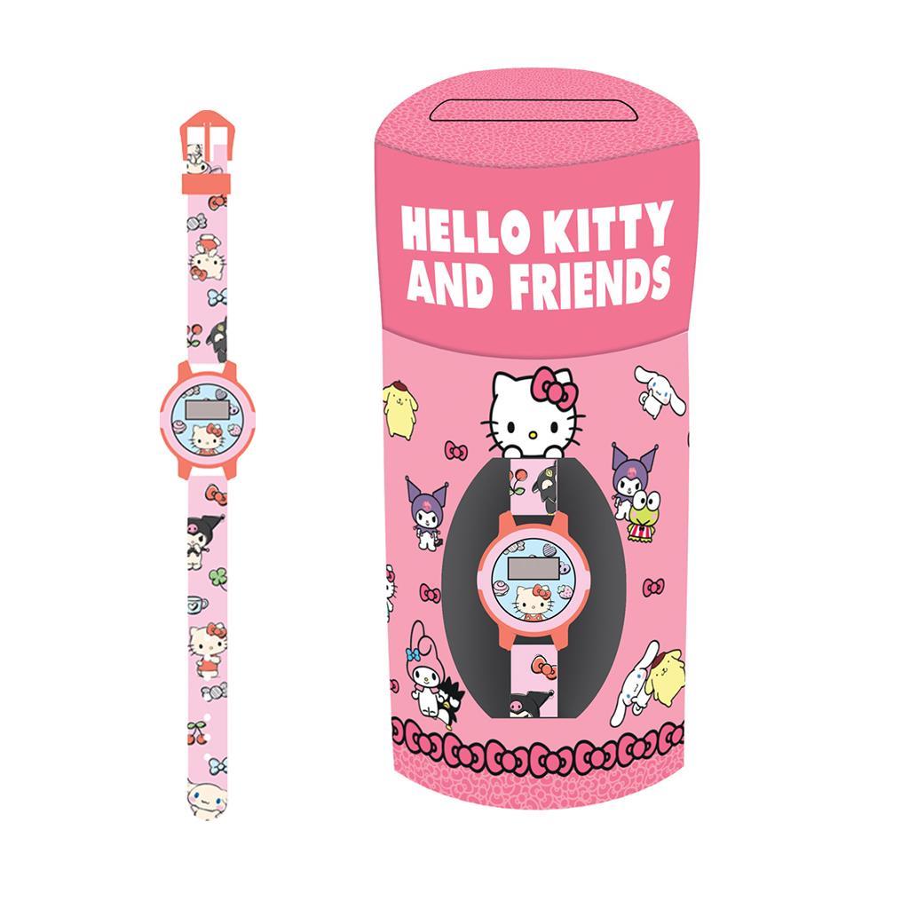 Diakakis - Ρολόι Χειρός Σε Μεταλλικό Κουτί, Hello Kitty & Friends 490251