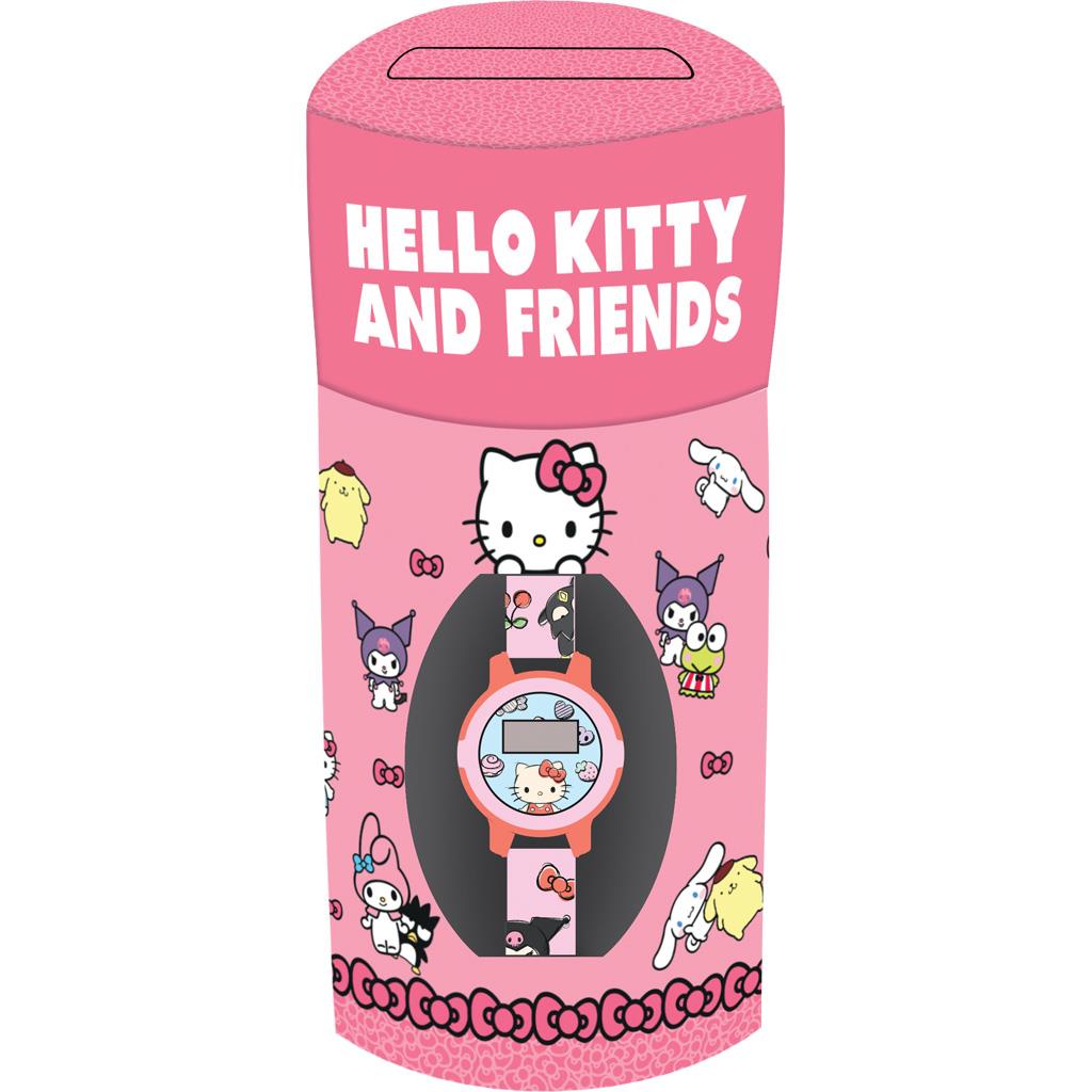 Diakakis - Ρολόι Χειρός Σε Μεταλλικό Κουτί, Hello Kitty & Friends 490251