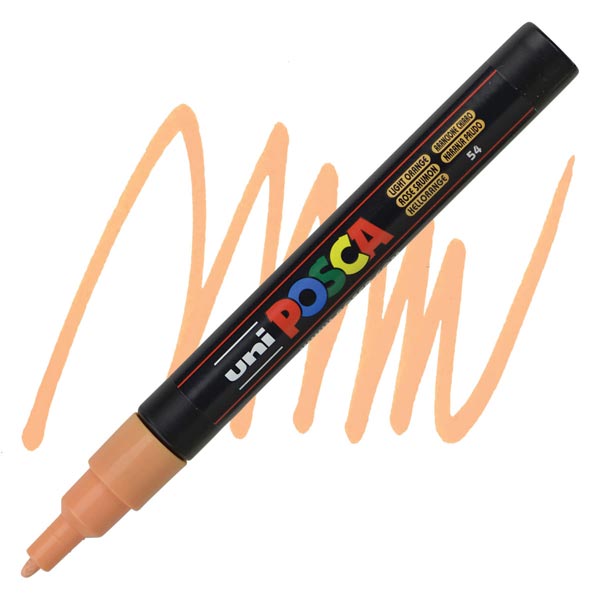 Uniball - Μαρκαδοράκι Posca PC-3M 0.9-1.3 mm, Light Orange (54) 891589