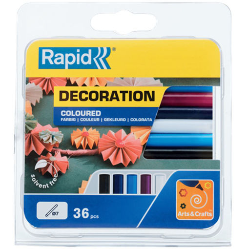 Rapid - Ράβδοι Σιλικόνης Μικροί, Classic Color 7mm Σετ 36 Τεμ 5001363