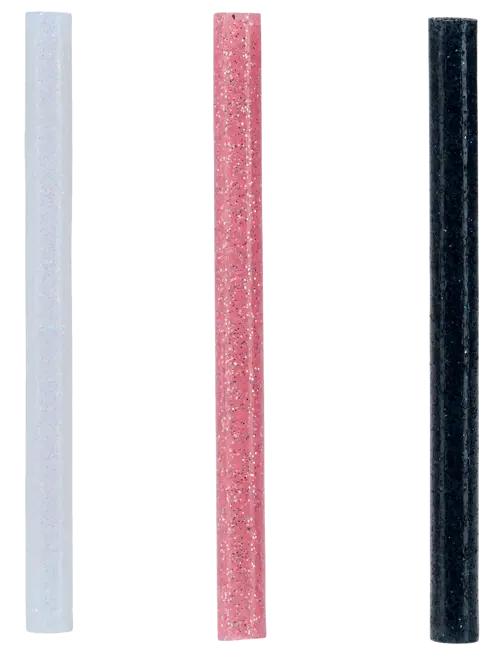 Rapid - Ράβδοι Σιλικόνης Μικροί, Glitter Color 7mm Σετ 36 Τεμ 5001422