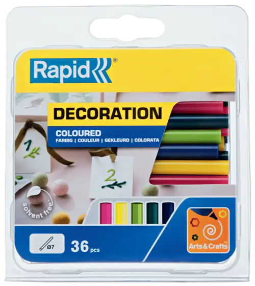 Rapid - Ράβδοι Σιλικόνης Μικροί, Trendy Color 7mm Σετ 36 Τεμ 5001426