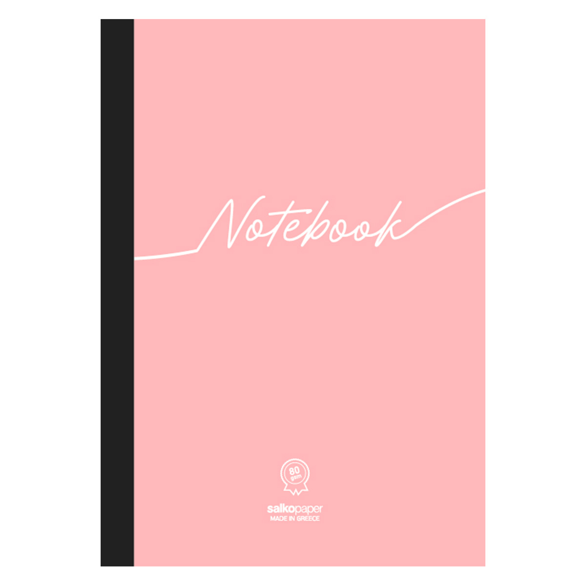 Salko Paper - Τετράδιο Κολλητό Notebook 360°, 17x25 cm, 96 Φύλλα Ριγέ, Σομόν 5023