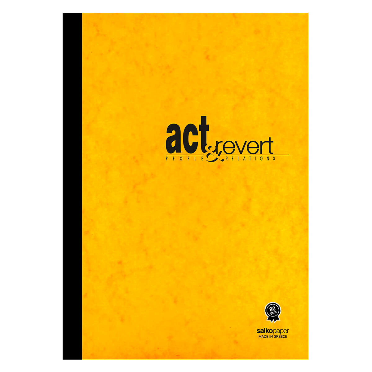 Salko Paper - Τετράδιο Κολλητό Act & Revert Flex Book, 21x29 cm, 64 Φύλλα Ριγέ, Κίτρινο 5037