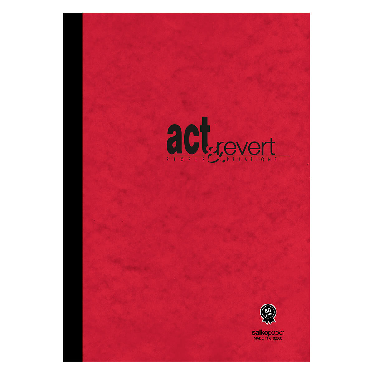Salko Paper - Τετράδιο Κολλητό Act & Revert Flex Book, 21x29 cm, 64 Φύλλα Ριγέ, Κόκκινο 5037