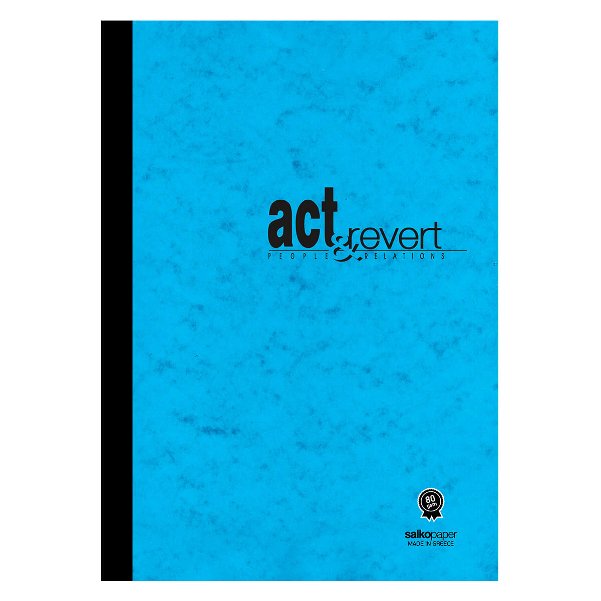 Salko Paper - Τετράδιο Κολλητό Act & Revert Flex Book, 17x25 cm, 96 Φύλλα Ριγέ, Γαλάζιο 5033
