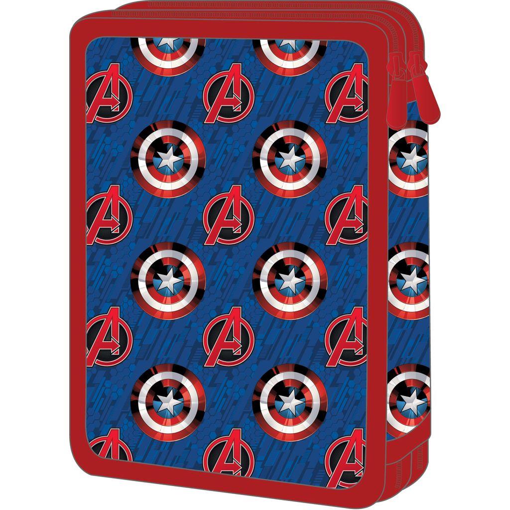 Diakakis - Κασετίνα Διπλή Γεμάτη Must, Captain America 506307