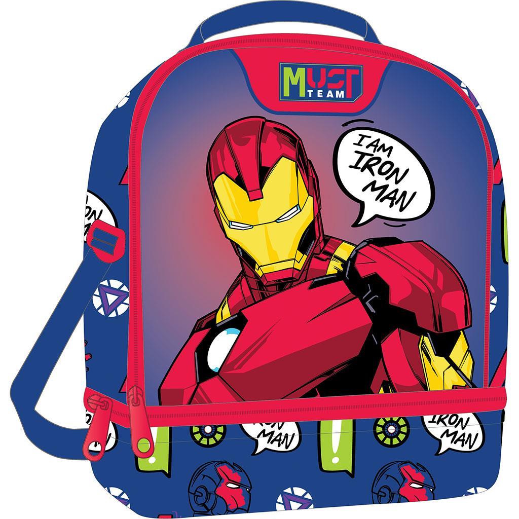 Diakakis - Τσαντάκι Φαγητού Ισοθερμικό Must, Iron Man, Blue 506378