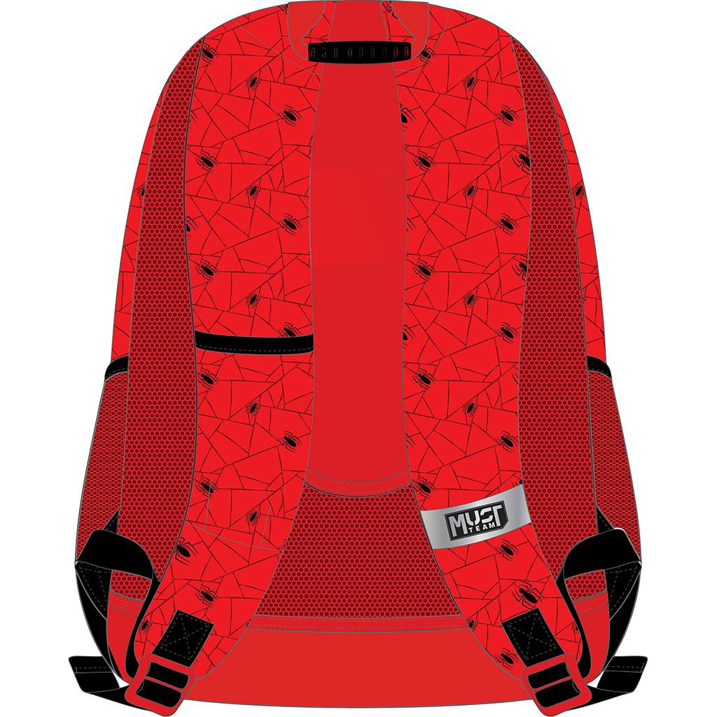 Diakakis - Τσάντα Πλάτης Δημοτικού Must 3 Θήκες, Spider-Man, Web 508746