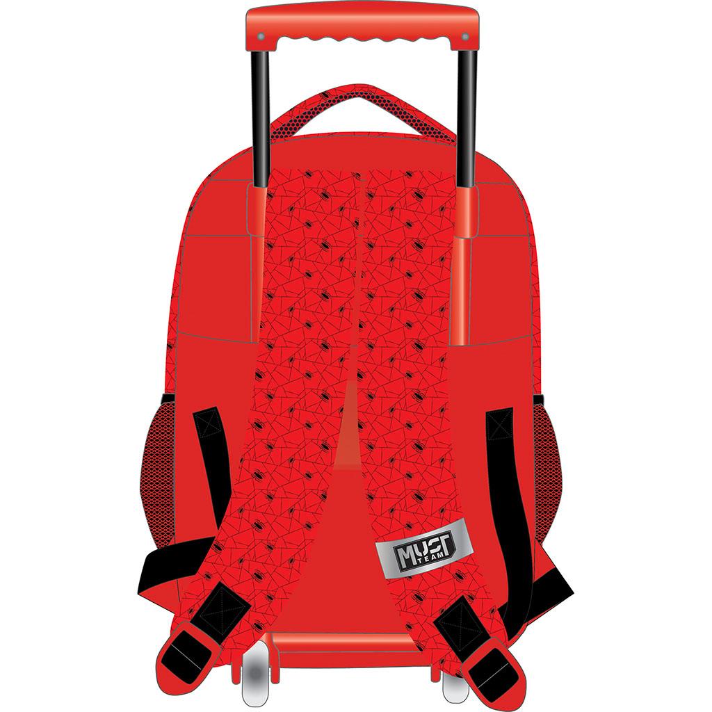 Diakakis - Σακίδιο Τρόλεϊ Δημοτικού Must 3 Θήκες, Spider-Man, Web 508816