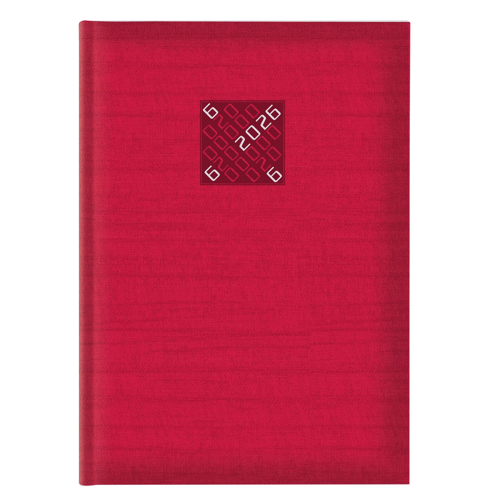 Θεοφύλακτος - Ημερήσιο Ημερολόγιο Kashmir A4 2026, Red 21x29.7 512AI.D59