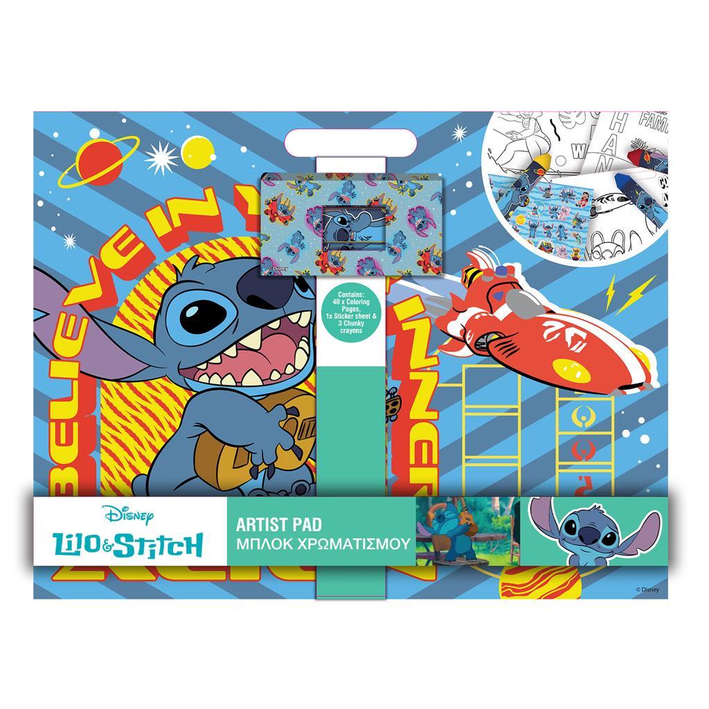 Diakakis - Μπλοκ Χρωματισμού & Αυτοκόλλητα Stitch 563980