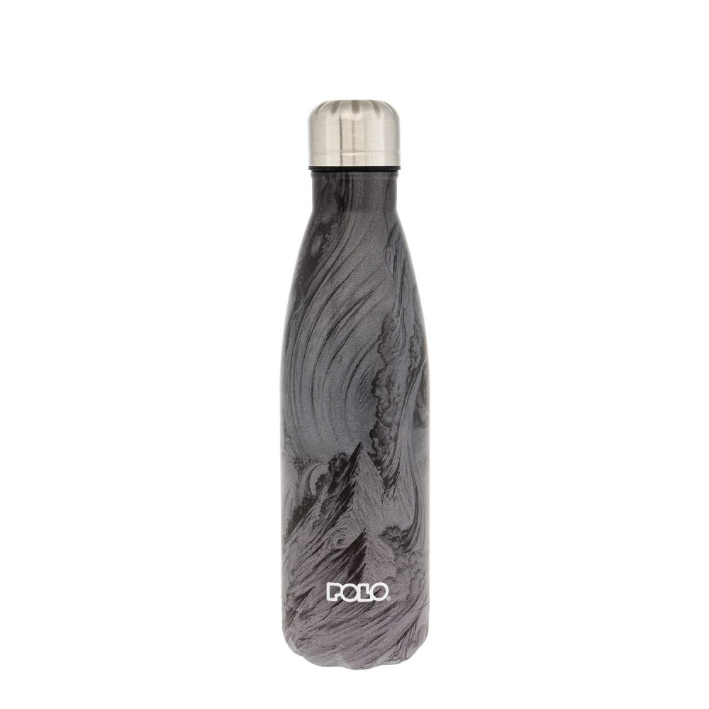 Polo - Παγούρι Ανοξείδωτο Θερμός , Shapes Μαύρο/Γκρι 500ml 9-49-004-8341 Polo - Παγούρι Ανοξείδωτο Θερμός , Shapes Μαύρο/Γκρι 500ml 9-49-004-8341