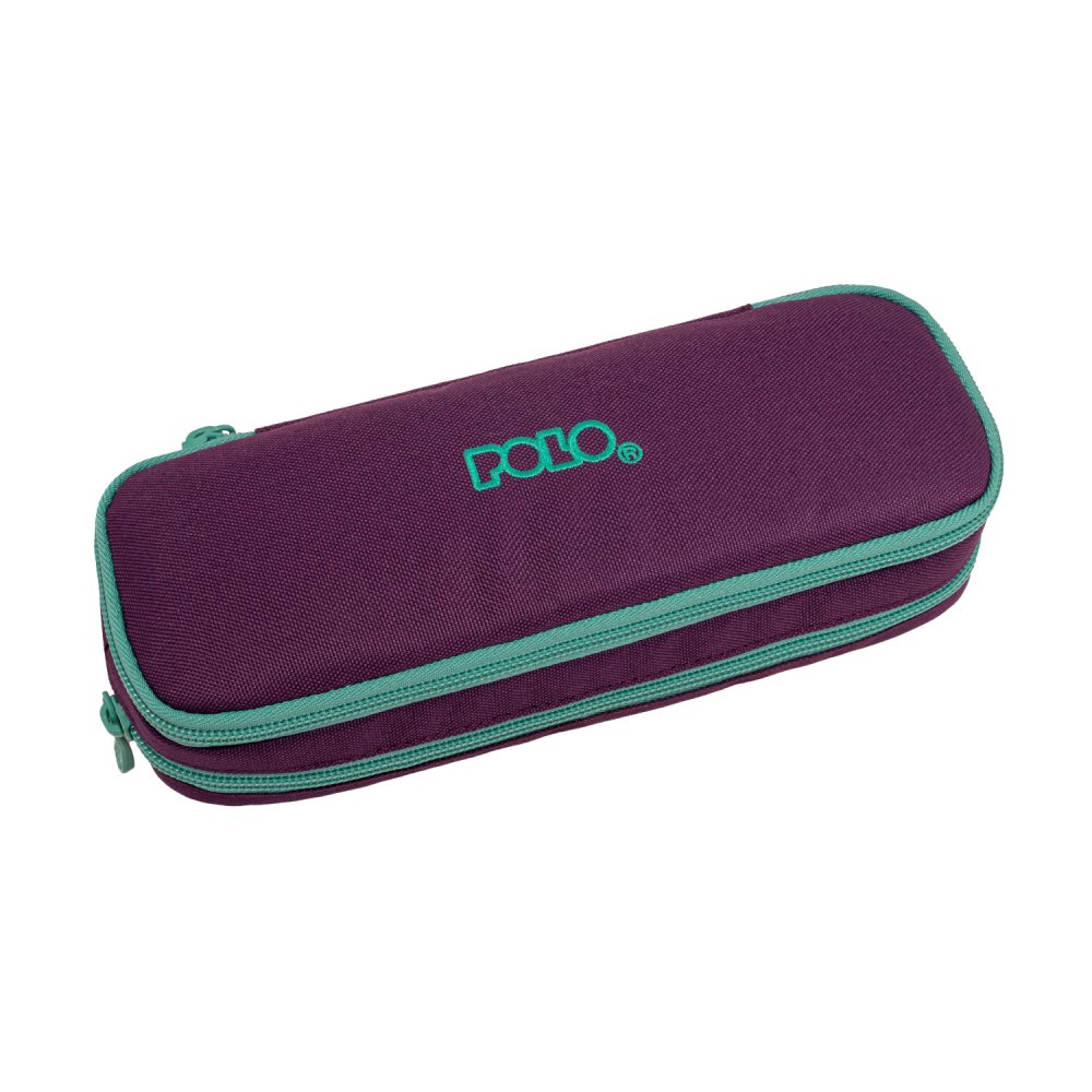 Polo – Κασετίνα Οβάλ Duo Box, Eggplant-Turquoise 2026 9-37-004-4859