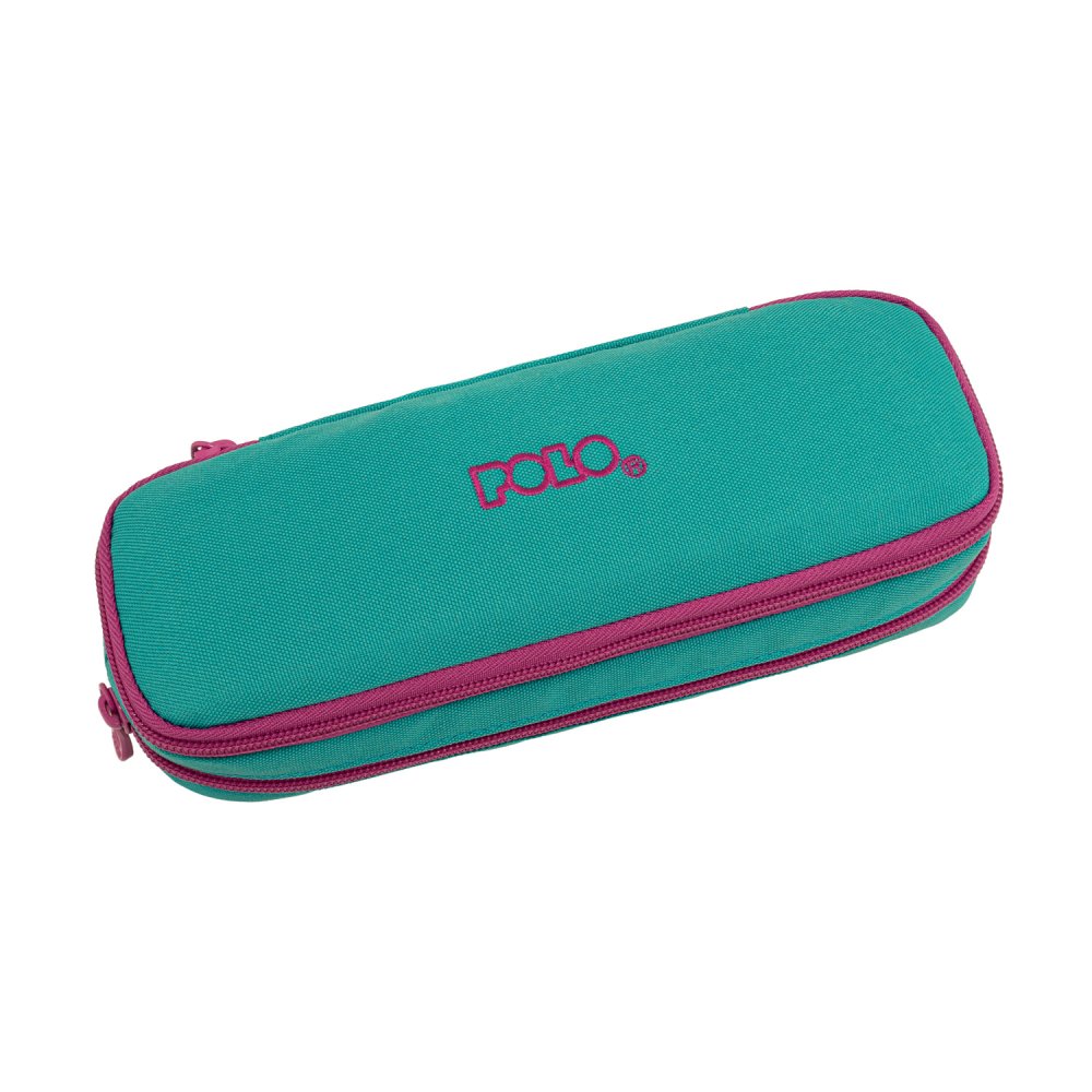 Polo – Κασετίνα Οβάλ Duo Box, Cyan-Dark Fuchia 2026 9-37-004-5644