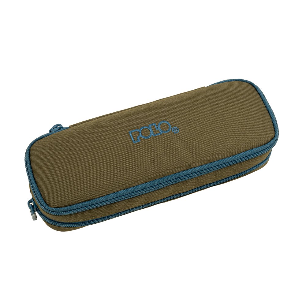 Polo – Κασετίνα Οβάλ Duo Box, Khaki-Petrol 2026 9-37-004-6558