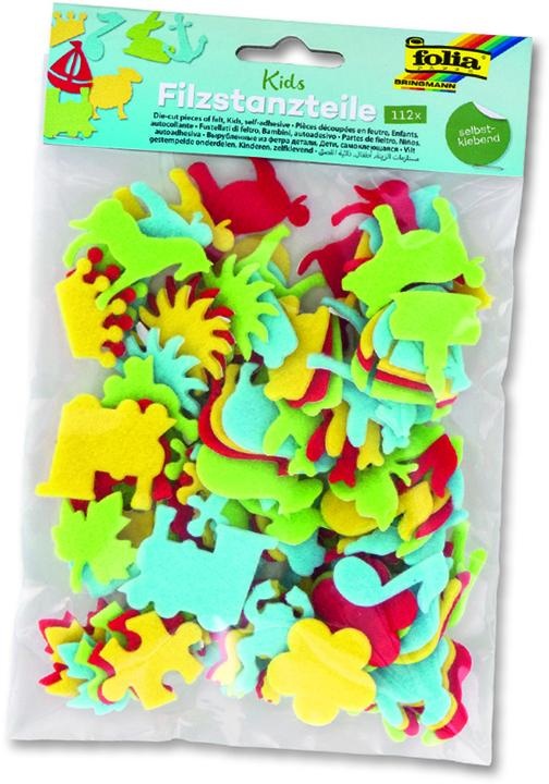 Folia - Αυτοκόλλητα Τσόχινα Διακοσμητικά, Διάφορα Σχήματα 112 Τεμαχίων 5264