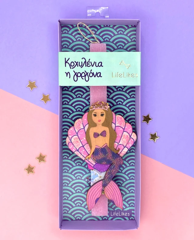 Life Likes - Λαμπάδα Κοχυλένια Η Γοργόνα 5759