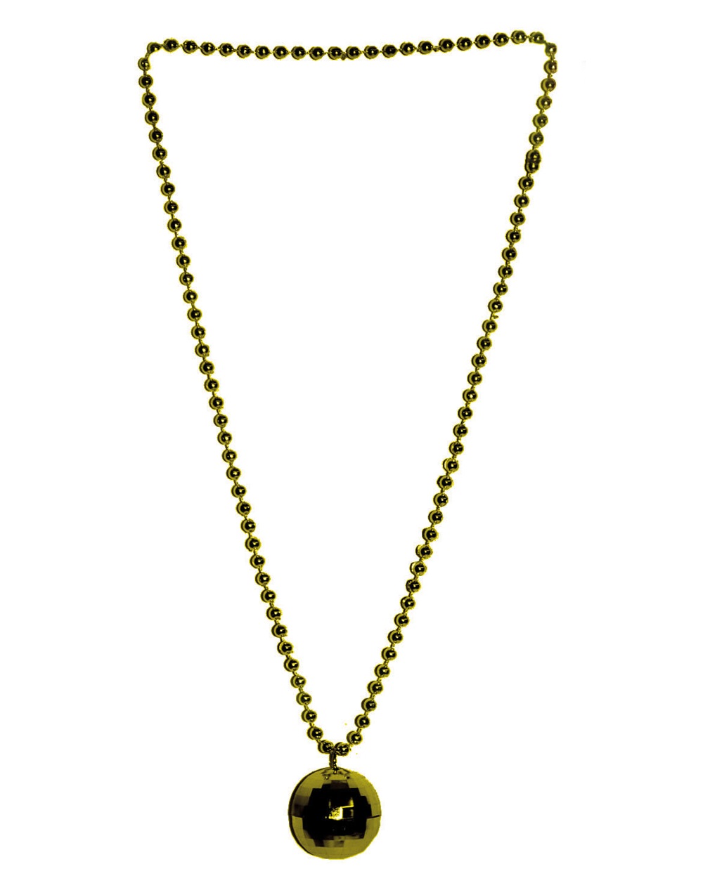 Funny Fashion - Κολιέ Ντισκομπάλα Χρυσό 53722