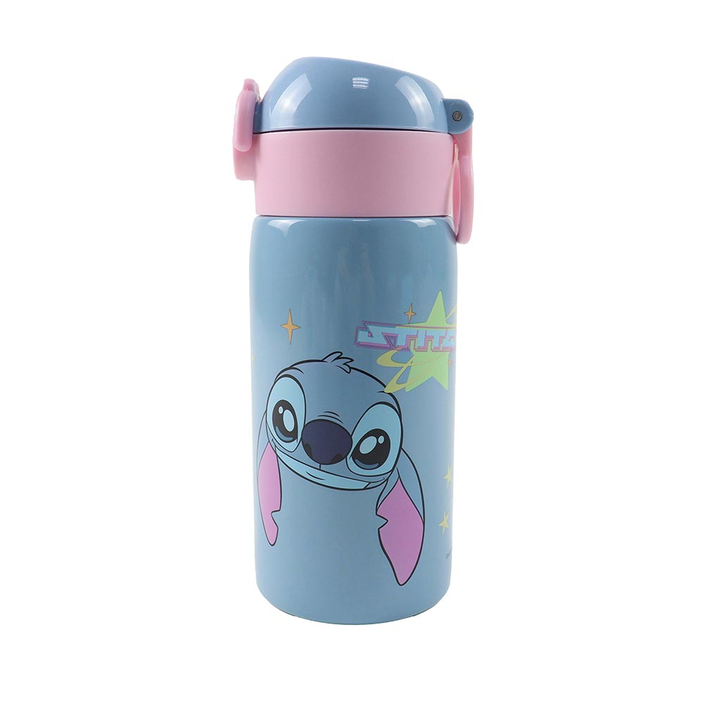 Gim - Παγούρι Ανοξείδωτο Με Καλαμάκι, Stitch 500 ml 552-05199