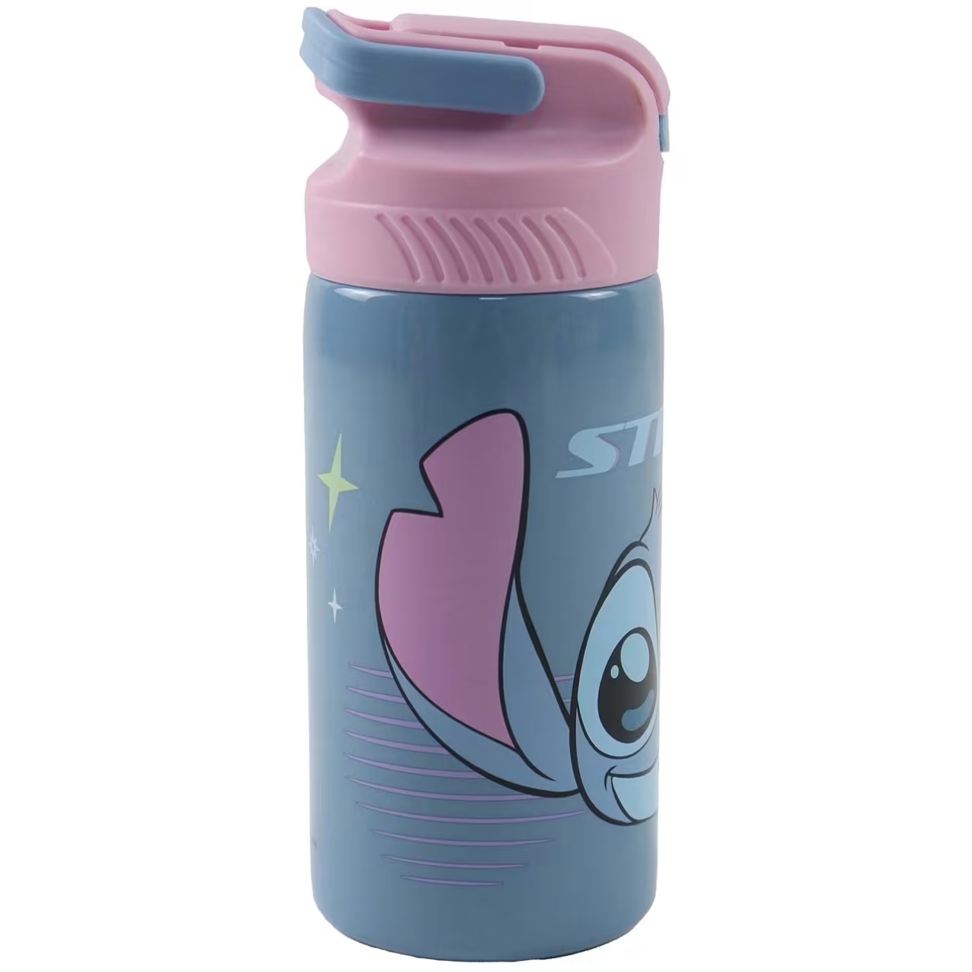 Gim - Παγούρι Ανοξείδωτο Με Καλαμάκι, Stitch 500 ml 552-05245