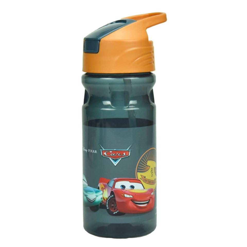 Gim - Παγούρι Πλαστικό Με Καλαμάκι, Cars 550 ML 552-71203