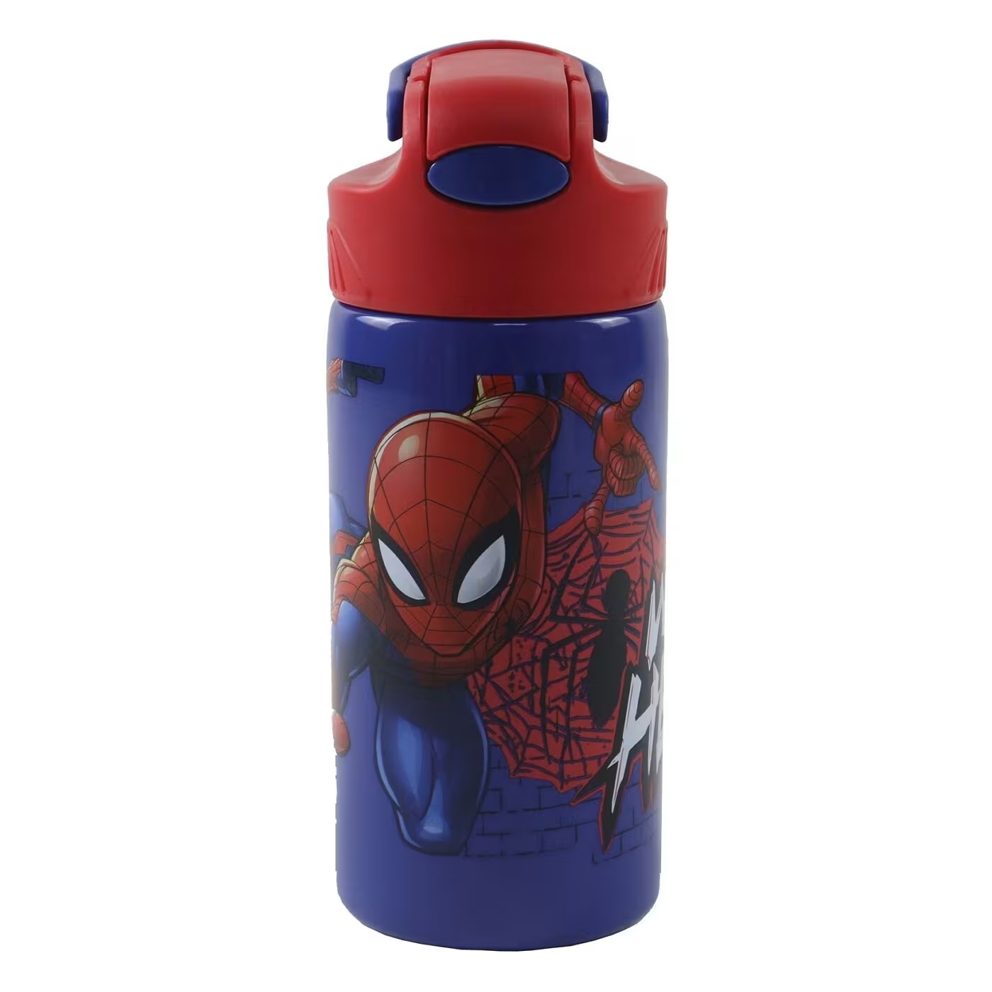 Gim - Παγούρι Ανοξείδωτο Με Καλαμάκι, Spider-Man 500 ml 557-02245