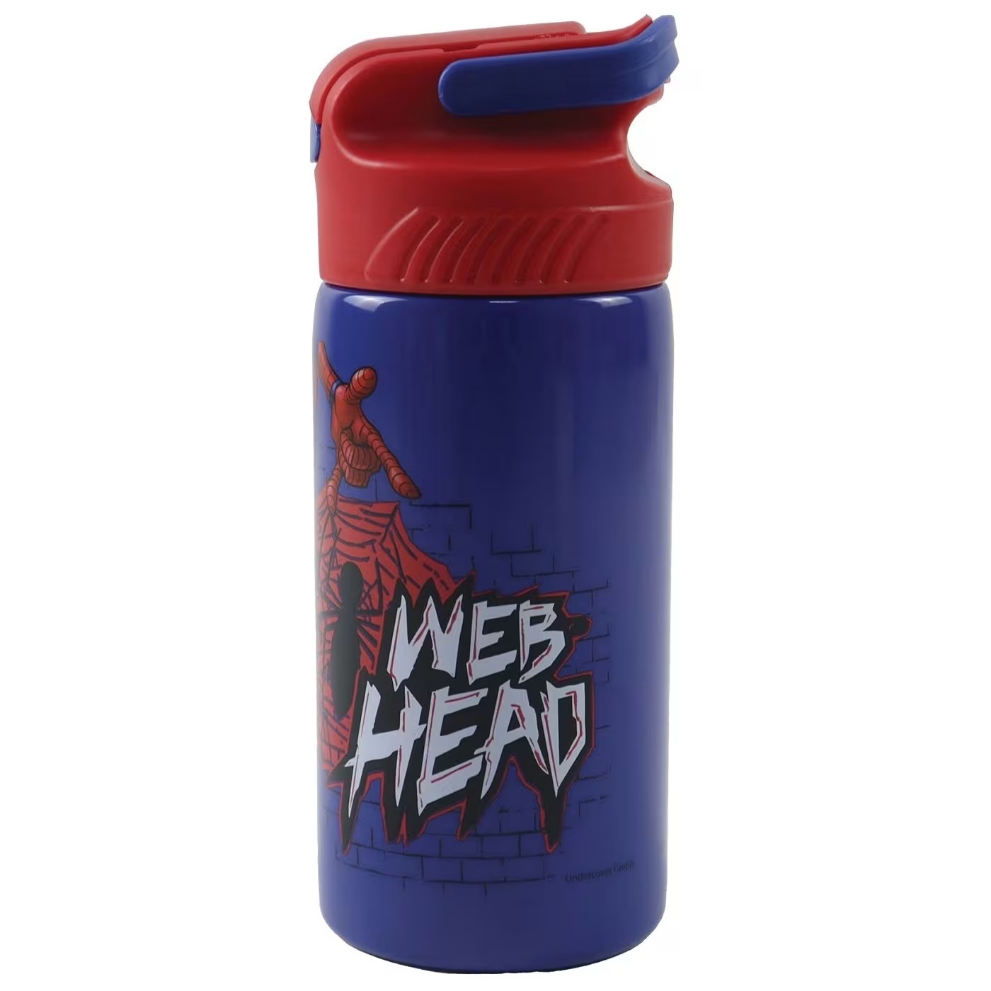 Gim - Παγούρι Ανοξείδωτο Με Καλαμάκι, Spider-Man 500 ml 557-02245