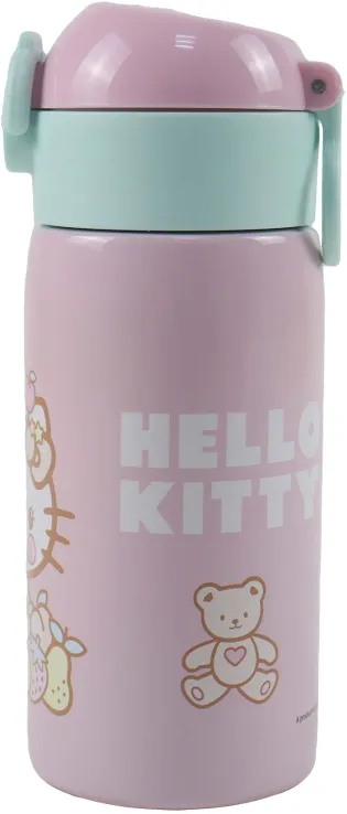 Gim - Παγούρι Ανοξείδωτο Με Καλαμάκι, Hello Kitty 500 ml 557-97199