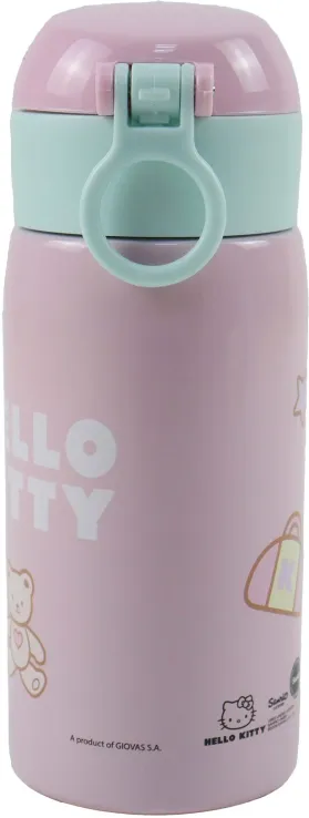Gim - Παγούρι Ανοξείδωτο Με Καλαμάκι, Hello Kitty 500 ml 557-97199