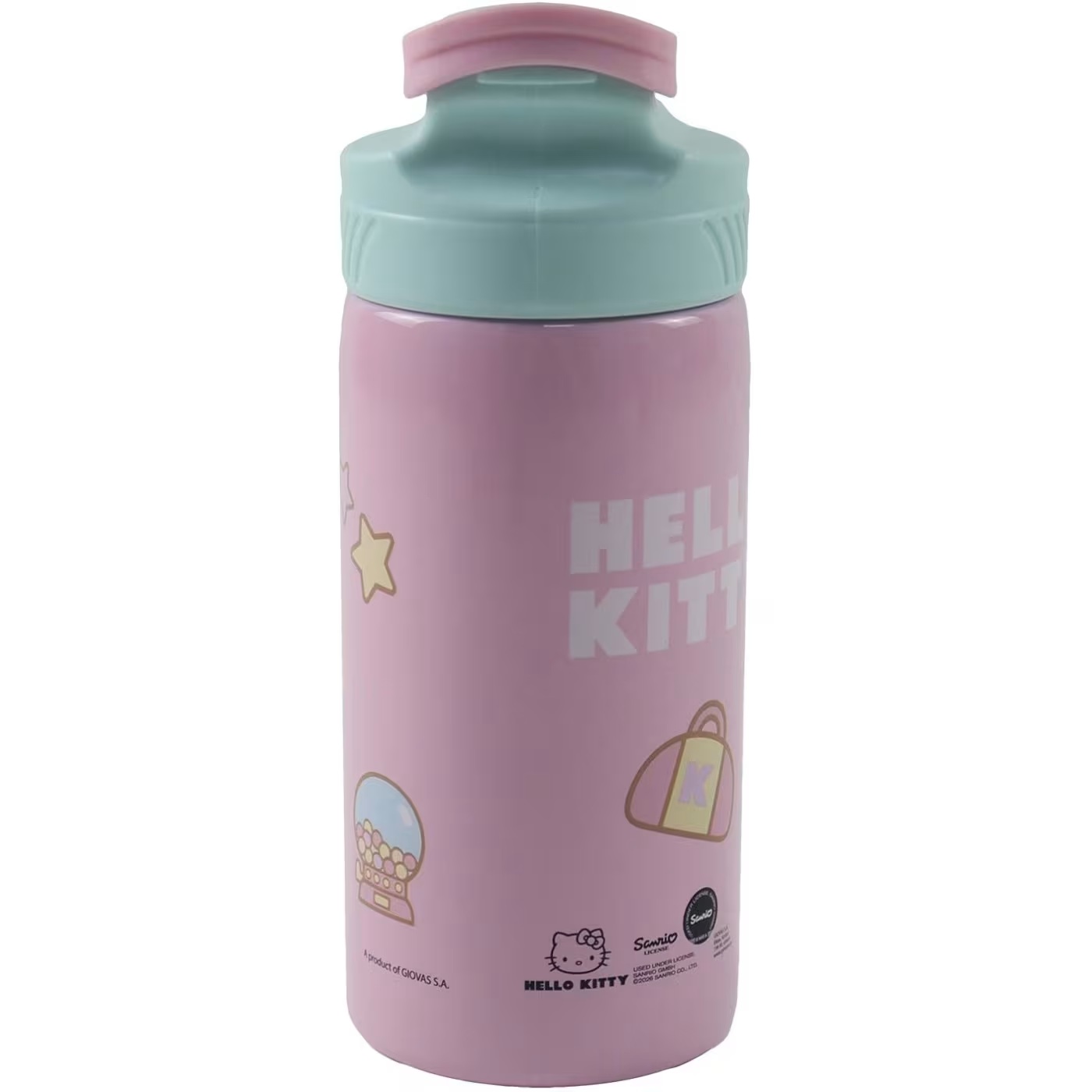 Gim - Παγούρι Ανοξείδωτο Με Καλαμάκι, Hello Kitty 500 ml 557-97245