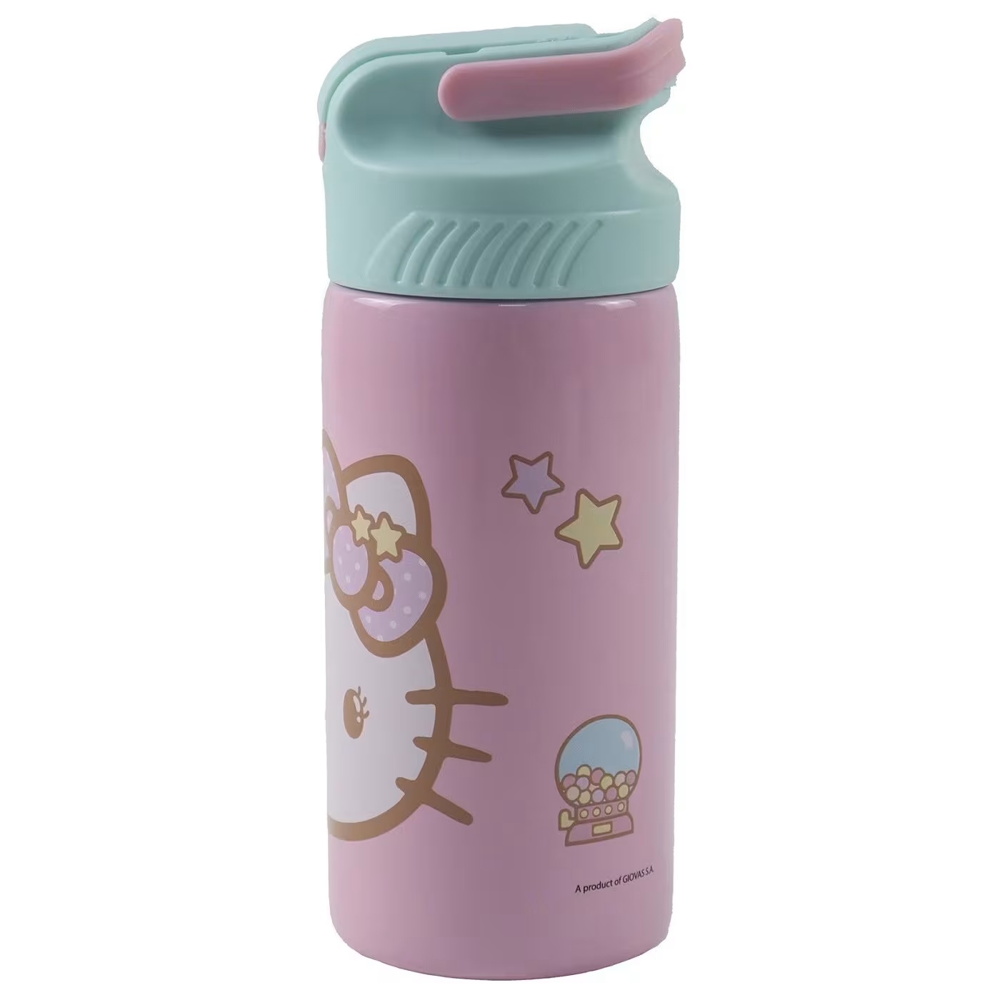Gim - Παγούρι Ανοξείδωτο Με Καλαμάκι, Hello Kitty 500 ml 557-97245