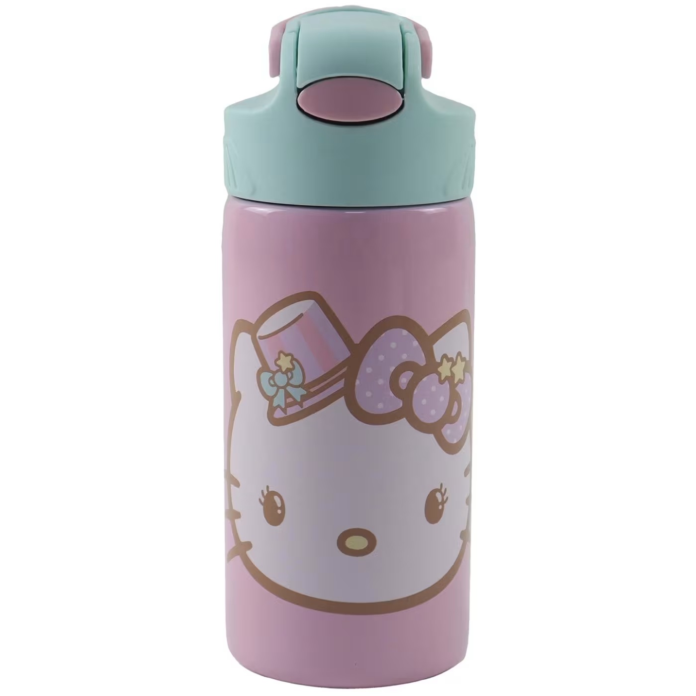 Gim - Παγούρι Ανοξείδωτο Με Καλαμάκι, Hello Kitty 500 ml 557-97245
