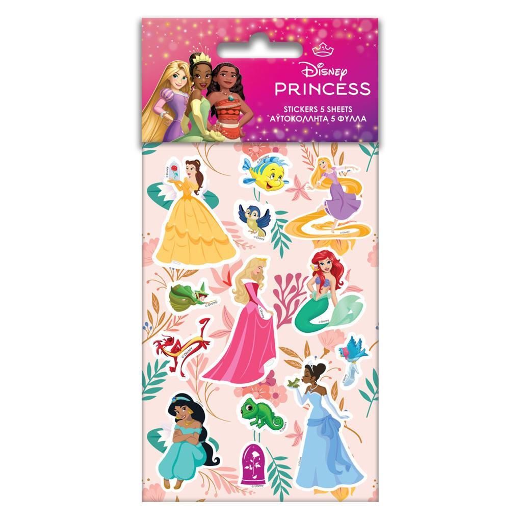 Diakakis - Αυτοκόλλητα, Disney Princess 8x12 5 Φύλλα 564554