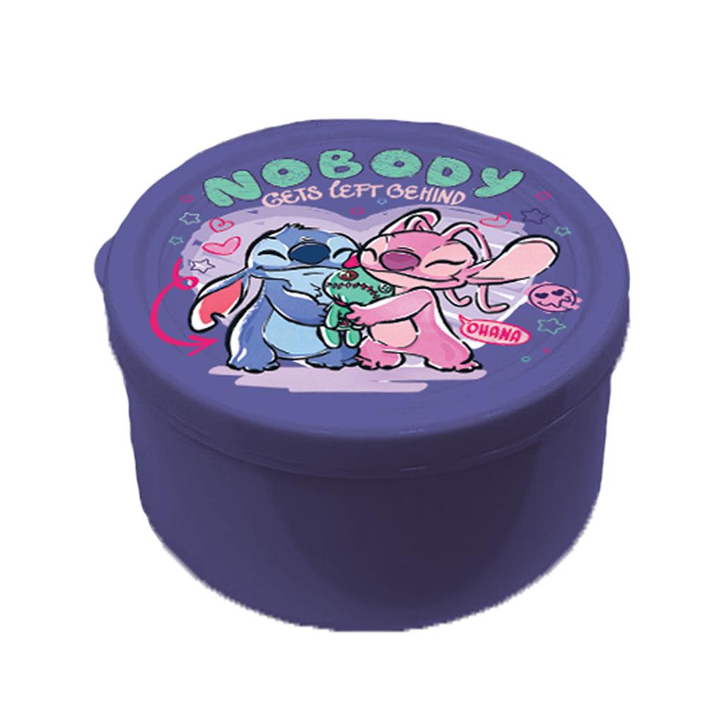 Diakakis - Σετ Φαγητοδοχείο PP 130ml Και Παγούρι Ανοξείδωτο 500ml, Stitch & Angel 565925