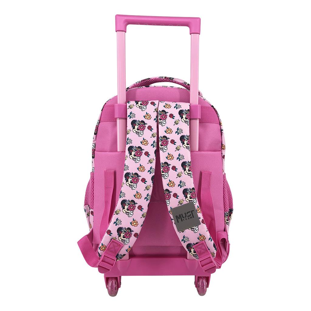 Diakakis - Σακίδιο Τρόλεϊ Δημοτικού Must 3 Θήκες, Disney Minnie Mouse, Flowers 565975