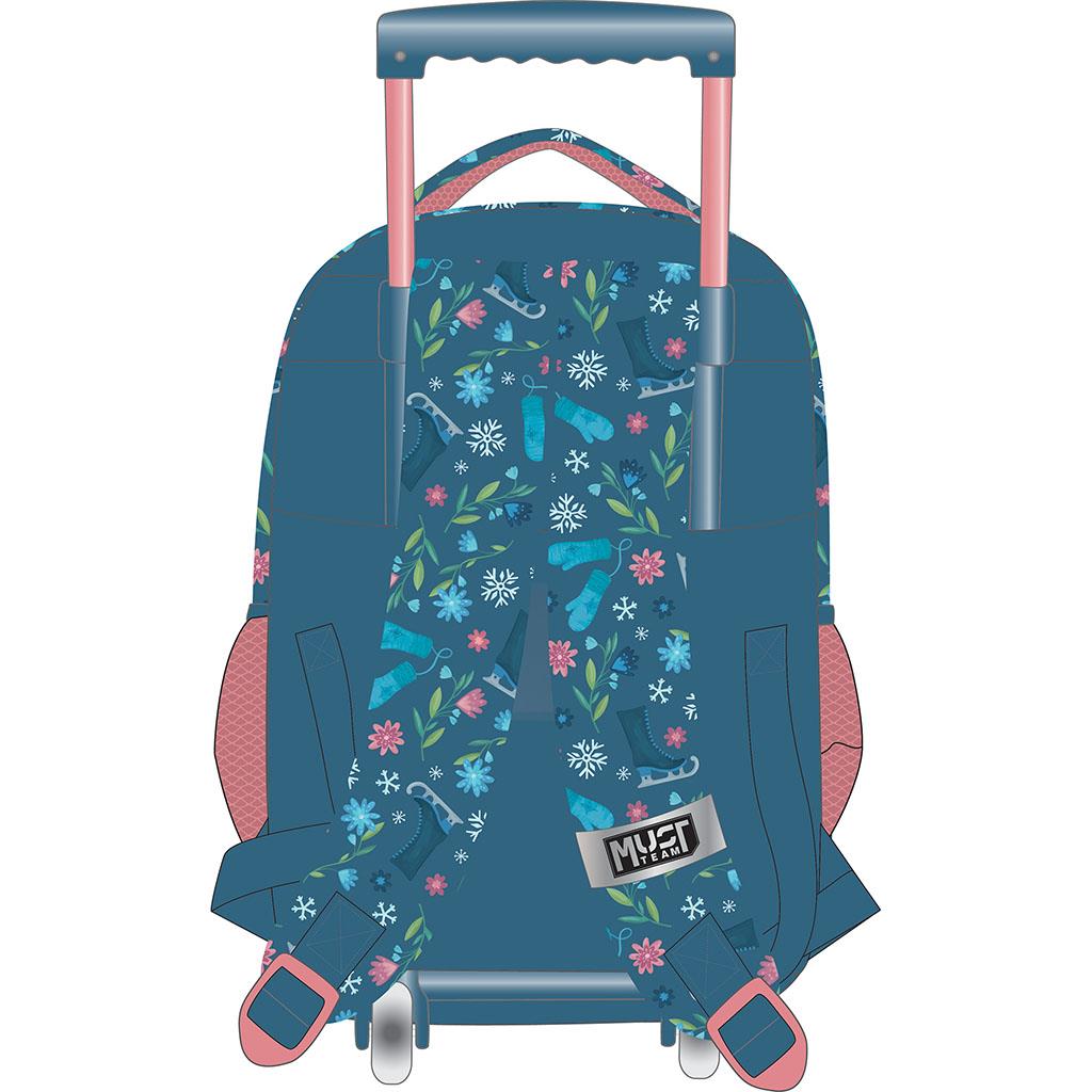 Diakakis - Σακίδιο Τρόλεϊ Δημοτικού Must 3 Θήκες, Frozen, Blue 565977