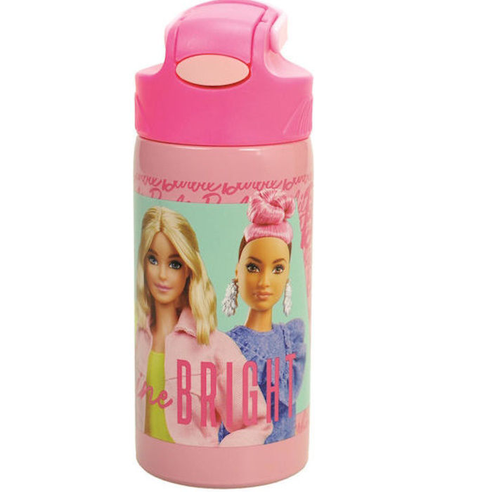 Gim - Παγούρι Ανοξείδωτο Με Καλαμάκι, Barbie 500 ml 571-22245