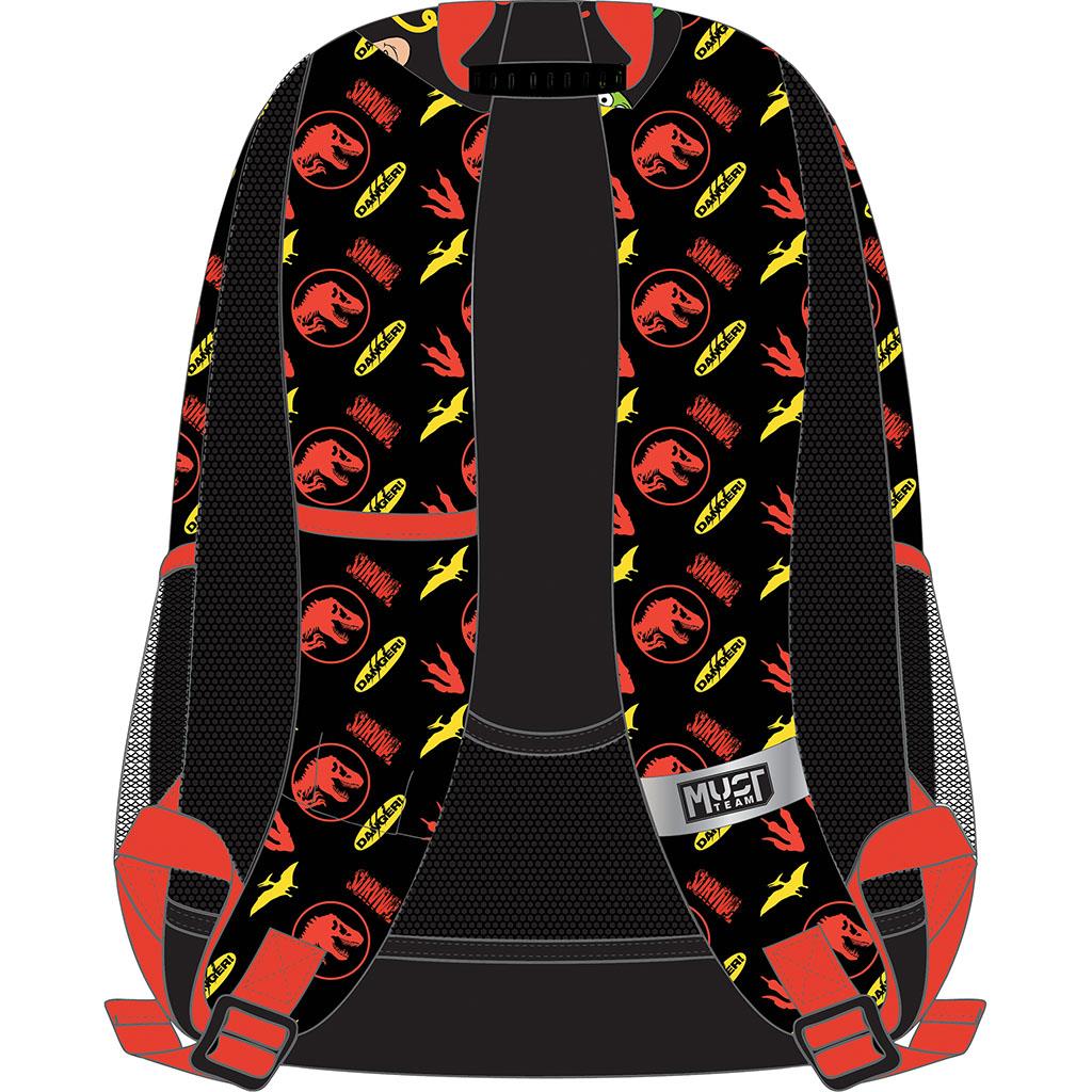 Diakakis - Τσάντα Πλάτης Δημοτικού Must 3 Θήκες, Jurassic Run 572019