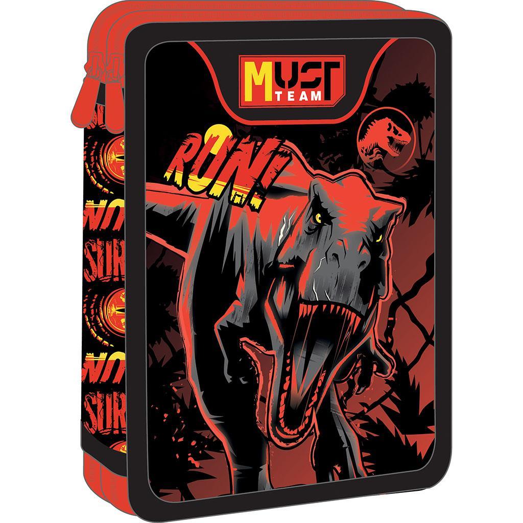 Diakakis - Κασετίνα Διπλή Γεμάτη Must, Jurassic, Run 572021