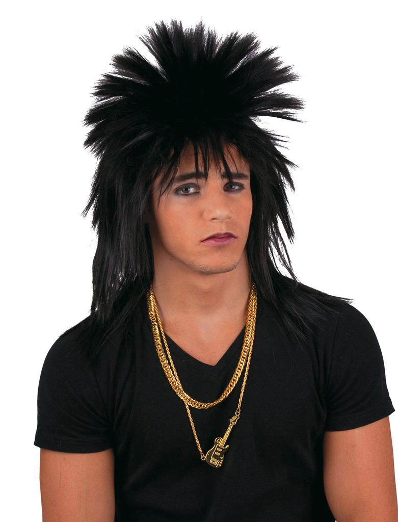 Funny Fashion - Περούκα Rock Punk Μαύρη 57327